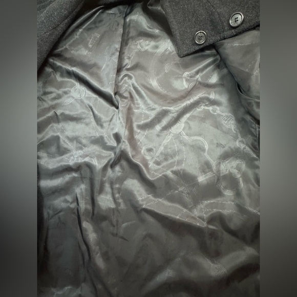 Lauren Ralph Lauren Vintage Jacket Black Button Up Wool Blend Coat Size Medium - Picture 13 of 17